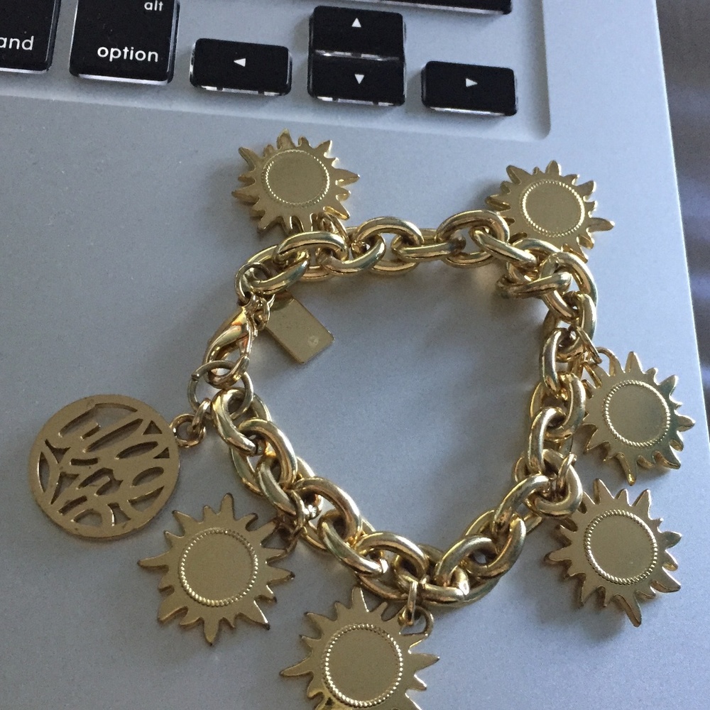 Lilly Pulitzer bracelet (sun charms), never worn